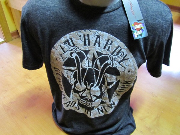 Ed Hardy T-Shirt Men black Skull rider Gr. XL