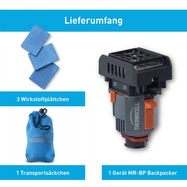 Thermacell Backpacker Mückgerät für Gaskartuschen