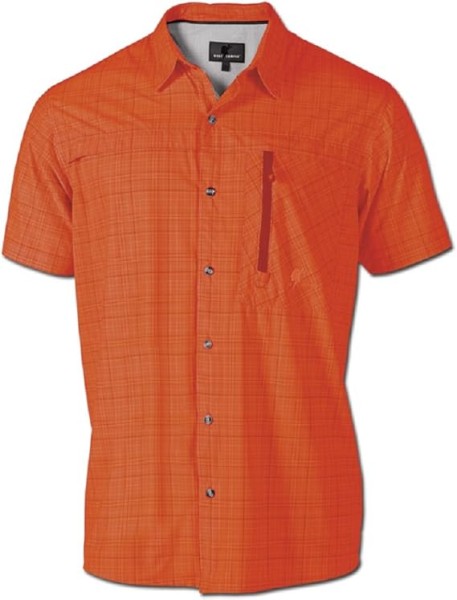 Wolf Camper leichtes Sommerhemd für Herren in terrakotta, Gr. S
