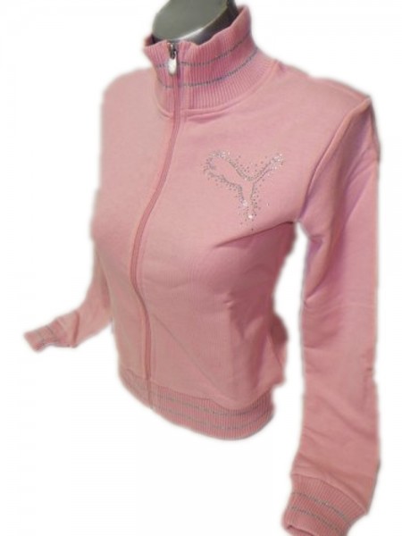 PUMA Sweat Lady, Flash Cat Jacket penony, Sport-und Freizeitjacke in pastellrosa