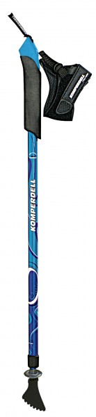 Komperdell Spirit Vario preisgünstiger, verstellbarer Nordic Walking Stock, blau