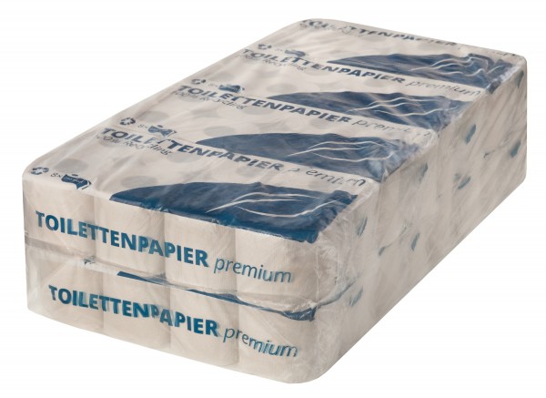 Toilettenpapier Premium, 2-lagig, natur, 64 Rollen (8x8) im Pack