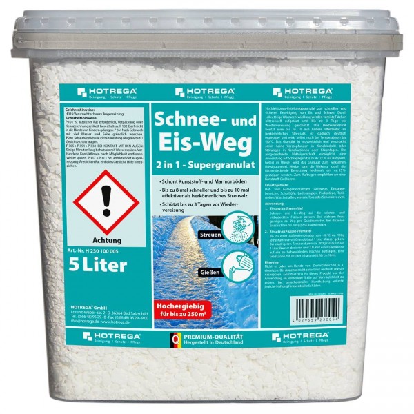 Hotrega Taugranulat – Schnee- und Eis-Weg, , 5kg/Eimer gebrauchsfertig