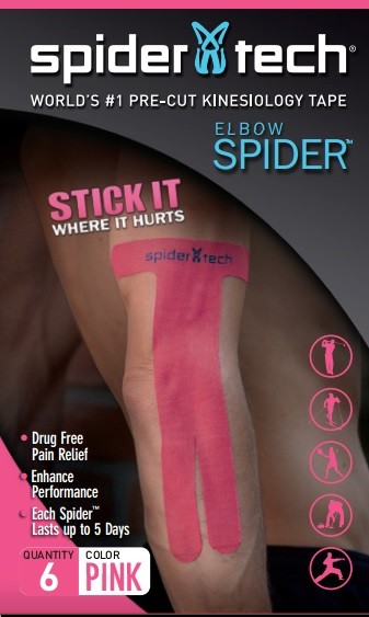 Spidertech PreCut elbow (Ellenbogen) 6er Box, pink